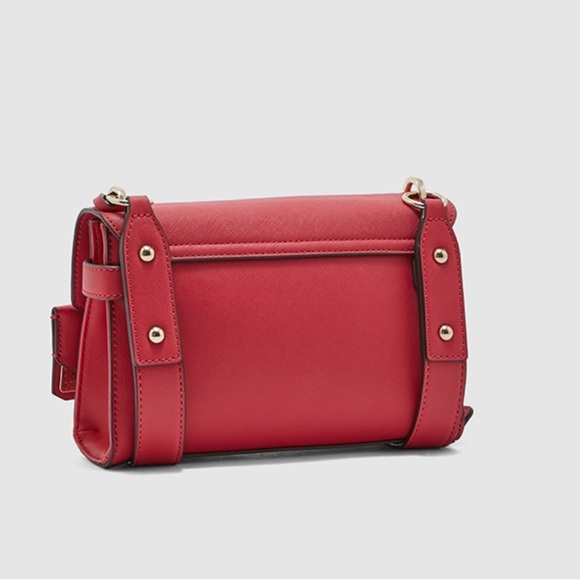 Brand new No tag Guess Georgiana Crossbody Flap Bag – Red - Picture 2 of 16